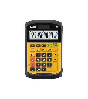 Жълто-черен калкулатор CASIO WM-320MT снимка