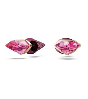 Розови обеци с кристали Swarovski Lucent снимка