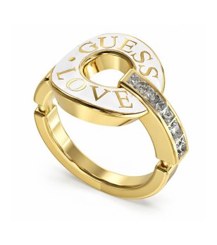 Златист дамски пръстен с надпис LOVE GUESS снимка