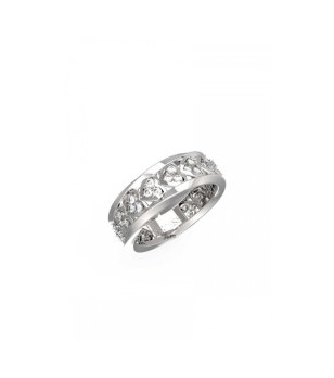 Дамски сребрист пръстен с кристали RING MON AMOUR Guess снимка