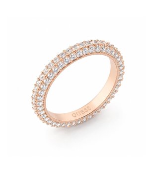 Дамски пръстен в цвят розово злато с кристали Guess RING INFINITY снимка