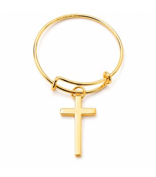 Дамски златист пръстен с кръст ALEX AND ANI снимка