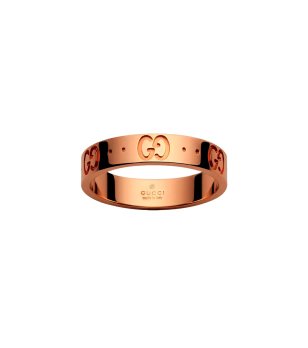 Дамски пръстен в розово злато GUCCI снимка