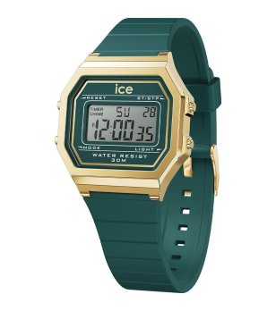 Дамски зелен дигитален часовник със златиста каса DIGIT RETRO VERDIGRIS SMALL снимка