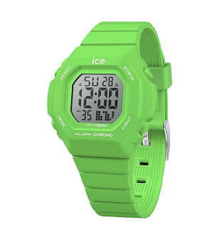 Зелен унисекс часовник с дигитален дисплей ICE digit ultra Small снимка