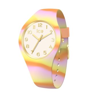 Дамски многоцветен силиконов часовник с аналогов дисплей ICE TIE AND DYE PINK HONEY снимка