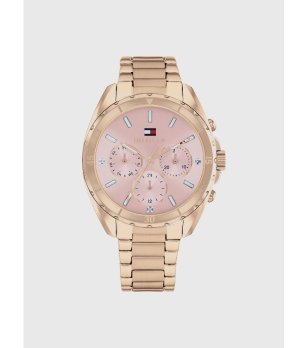 Дамски часовник в розово злато с метална верижка Tommy Hilfiger снимка