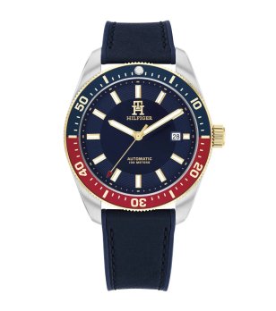 Мъжки тъмносин часовник с автоматичен механизъм Tommy Hilfiger снимка