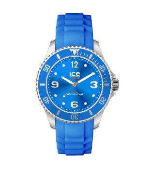 Мъжки син часовник с силиконова верижка ICE steel Blue Forever снимка