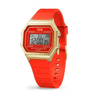 Unisex червен дигитален часовник със силиконова верижка ICE снимка