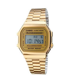 Златист дигитален ръчен часовник Casio снимка