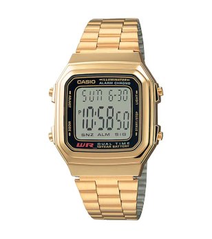 Мъжки златист дигитален часовник Casio снимка