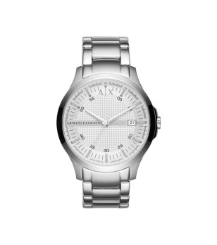 Мъжки сребрист часовник с метална верижка Armani Exchange снимка