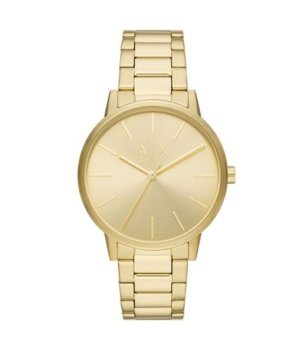 Мъжки златист аналогов часовник с метална верижка Armani Exchange снимка