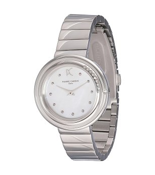 Дамски сребрист часовник с метална верижка Pierre Cardin снимка