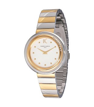 Дамски двуцветен часовник в сребристо и златисто Pierre Cardin снимка