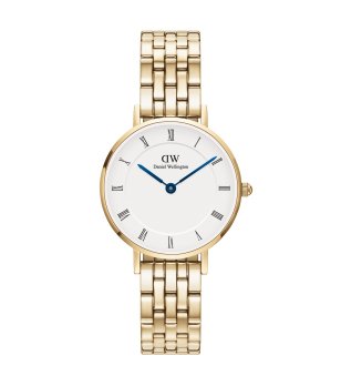 Дамски златист часовник с метална верижка PETITE ROMAN Daniel Wellington снимка