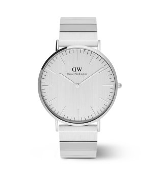 Сребрист дамски часовник с метална верижка CLASSIC PIANO LINK Daniel Wellington снимка