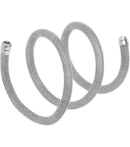Дамска сребриста гривна тип змия BREIL NEW SNAKE 50 cm снимка