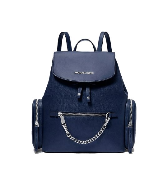 Дамска тъмносиня раница с верига JET SET ITEM MICHAEL KORS снимка