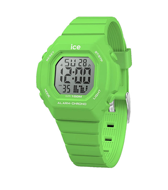 Зелен унисекс часовник с дигитален дисплей ICE digit ultra Small снимка