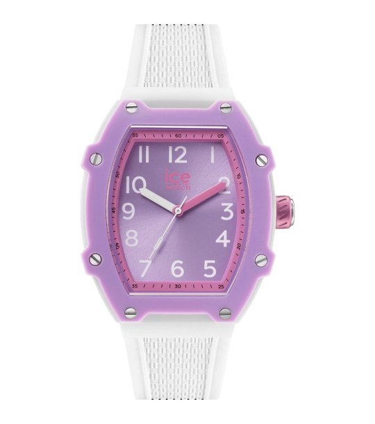 Детски лилав часовник с бяла силиконова верижка ICE BOLIDAY KIDS PRINCESS снимка