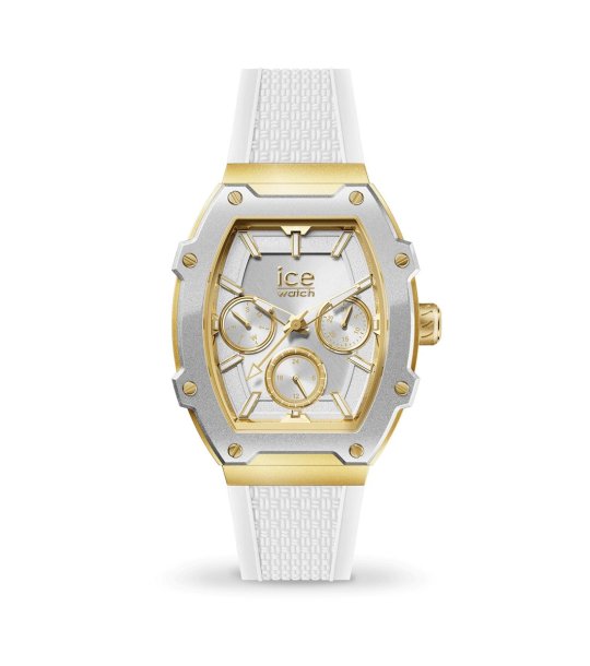 Бял дамски часовник с кварцов механизъм Ice-Watch снимка