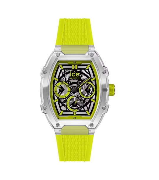 Неоново жълт дамски часовник с прозрачен корпус Ice-Watch снимка