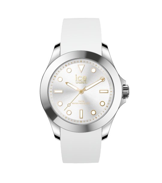 Unisex бял часовник с бял циферблат ICE steel Classic снимка