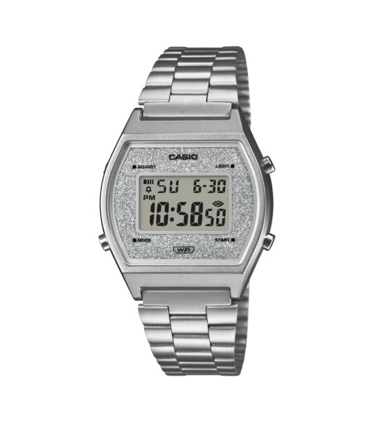 Сребрист дигитален унисекс часовник Casio снимка