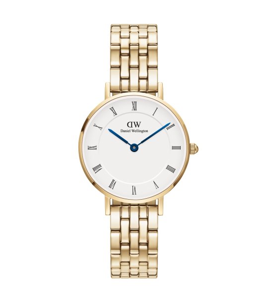 Дамски златист часовник с метална верижка PETITE ROMAN Daniel Wellington снимка