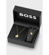 Златист дамски комплект колие и гривна с висулка сърце BOSS-1 снимка