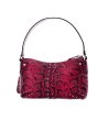 Дамска розова чанта тип багет с животински принт Michael Kors Astor Re-Edition 2004-1 снимка