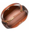 Кафява дамска чанта за рамо с монограм Michael Kors-2 снимка