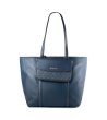 Тъмносиня дамска чанта тип тоут 2 в 1 JET SET TRAVEL Michael Kors-1 снимка
