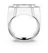 Сребрист пръстен с цирконий Dextera Swarovski размер 50-2 снимка