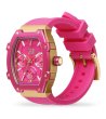 Дамски розов часовник с правоъгълна каса ICE boliday Wild Pink Alu Small MT-1 снимка