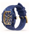 Дамски син часовник с правоъгълен корпус и силиконова каишка Ice-Watch-1 снимка