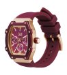 Дамски бордо часовник с правоъгълен корпус Ice-Watch-1 снимка