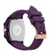 Лилав дамски часовник с правоъгълен корпус и силиконова каишка Ice-Watch-2 снимка