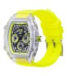 Неоново жълт дамски часовник с прозрачен корпус Ice-Watch-1 снимка