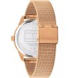 Дамски розово златист часовник със зелен циферблат Tommy Hilfiger-2 снимка