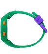 Зелен дигитален часовник с лилави детайли ICE digit Small-2 снимка