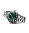 Мъжки зелен часовник с метална верижка Oris Aquis Date-1 снимка