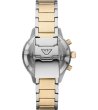 Мъжки часовник в сребристо и златисто с хронограф Emporio Armani-1 снимка