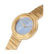 Дамски златист часовник с лилав циферблат Pierre Cardin-1 снимка