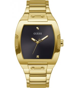 Мъжки златист часовник с черен циферблат Guess Phoenix снимка