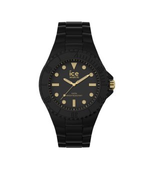 Unisex черен часовник с черна каишка Generation Black Gold Medium Ice снимка