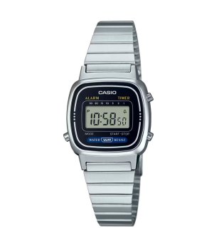 Дамски сребрист дигитален часовник Casio снимка