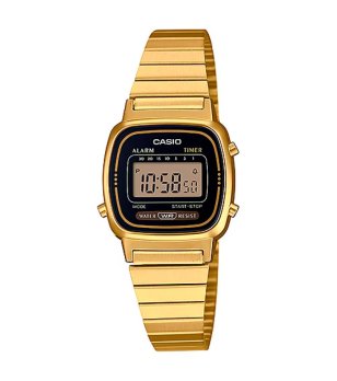 Дамски златист дигитален часовник Casio снимка